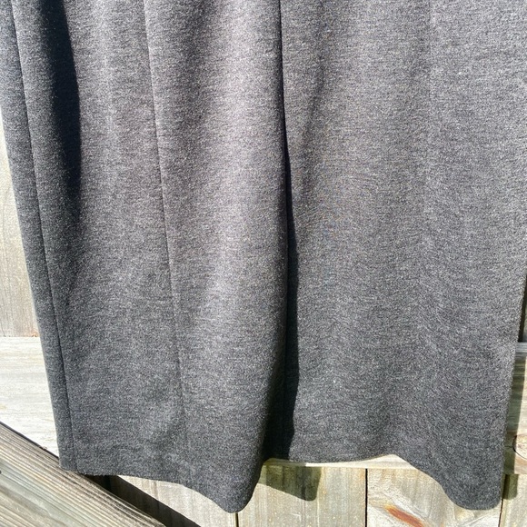 Suzi Chin for Maggie Boutique Gray Dress with Beaded Shoulders - Picture 2 of 8